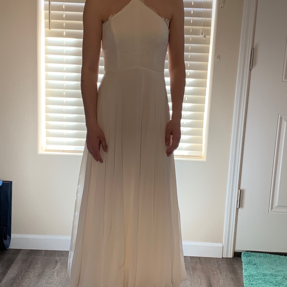 Lulu white prom dress